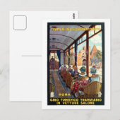  Italiaanse reisposter Rome 1920 Briefkaart (Voorkant / Achterkant)