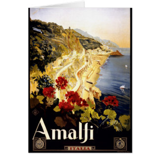 Italiaanse reisposter voor de kust van Amalfi 1910