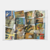  Italiaanse reisposters Collage Theedoek (Horizontaal)