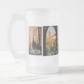 Italiaanse reissteden poster Italiaanse  retro Matglas Bierpul (Links)