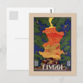  Italiaanse reisvesting Fiuggi Briefkaart (Voorkant / Achterkant)