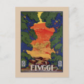  Italiaanse reisvesting Fiuggi Briefkaart (Voorkant)