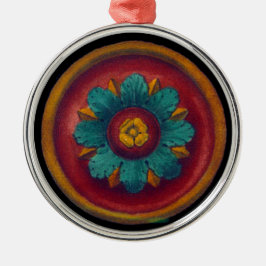 Italiaanse renaissance architecturale rozet nr. 5 metalen ornament