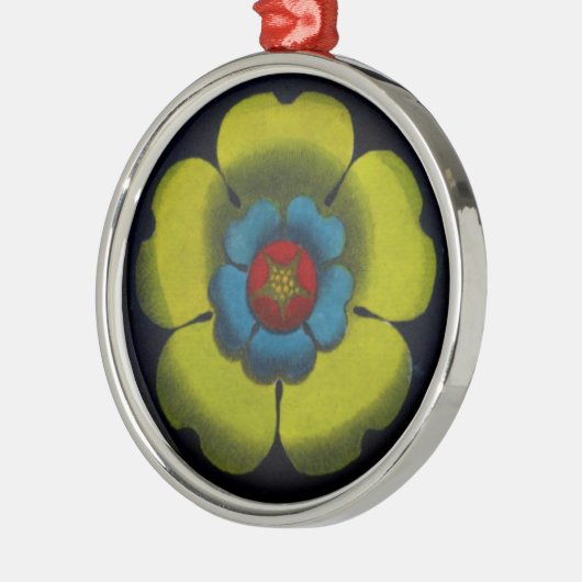 Italiaanse renaissance architecturale rozet nr. 6 metalen ornament (Links)