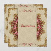 Italiaanse Renaissance Garden Suite - Uitnodiginge Kaart (Voorkant / Achterkant)