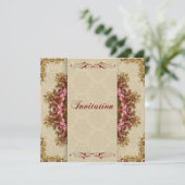 Italiaanse Renaissance Garden Suite - Uitnodiginge Kaart (Staand voorkant)