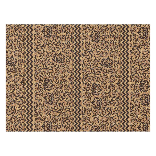 Italiaanse Renaissance gouden bloemmotief Tafelkleed (Voorkant (Horizontaal))