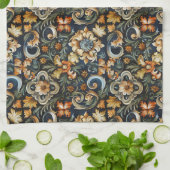 Italiaanse renaissance in blauw theedoek (Gevouwen)
