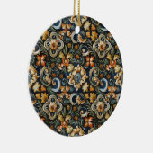 Italiaanse renaissance in het blauw keramisch ornament (Rechts)