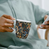 Italiaanse renaissance in het blauw koffiemok