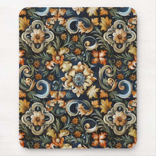 Italiaanse renaissance in het blauw muismat (Voorkant)