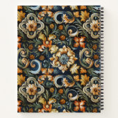 Italiaanse renaissance in het blauw notitieboek (Achterkant)