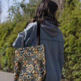 Italiaanse renaissance in het blauw tote bag