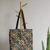 Italiaanse renaissance in het blauw tote bag