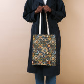 Italiaanse renaissance in het blauw tote bag