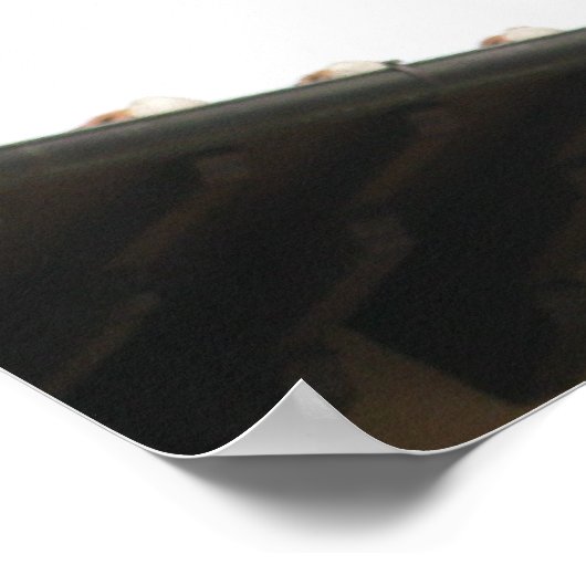 Italiaanse renaissancesulptuur van een paard poster (Hoek)