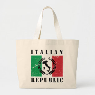 Italiaanse Republiek Grote Tote Bag