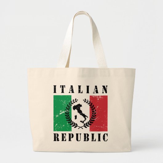 Italiaanse Republiek Grote Tote Bag (Voorkant)