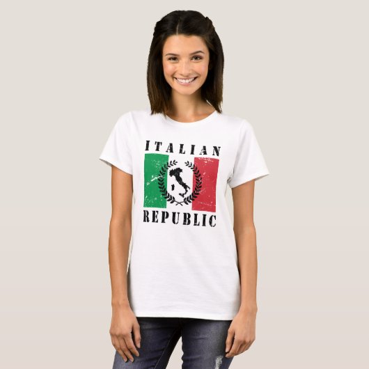 Italiaanse Republiek T-shirt (Voorkant volledig)