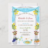 Italiaanse Retro Whimsical Fun Hand getrokken Lemo Kaart (Voorkant)