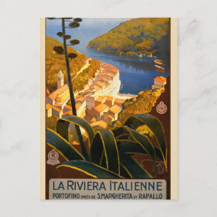 Italiaanse Rivièra Europa Italië Reisposter Briefkaart