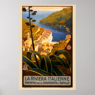 Italiaanse Rivièra Europa Italië Reisposter Poster