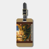 Italiaanse Riviera Europe Italië Reisposter Bagagelabel (Voorkant verticaal)