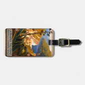 Italiaanse Riviera Europe Italië Reisposter Bagagelabel (Voorkant horizontaal)