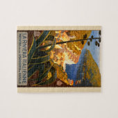 Italiaanse Riviera Europe Italië Reisposter Legpuzzel (Horizontaal)