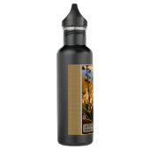 Italiaanse Riviera Europe Italië Reisposter Waterfles (Links)