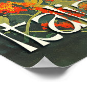 Italiaanse Riviera Retro Reizen Poster (Hoek)