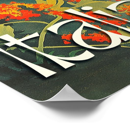 Italiaanse Riviera Retro Reizen Poster (Hoek)