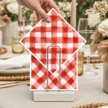 Italiaanse rode gingham gehaktbalpasta baby shower