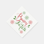 Italiaanse rode kerst servet (Hoek)