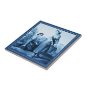 Italiaanse  Rome 1873 Delft Blue Style Tegel Tegeltje (Zijkant)