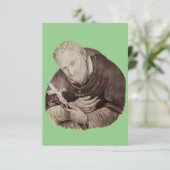 Italiaanse Saint Alphonsus Liguori Bedankkaart (Staand voorkant)