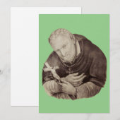 Italiaanse Saint Alphonsus Liguori Feestdagenkaart (Voorkant / Achterkant)