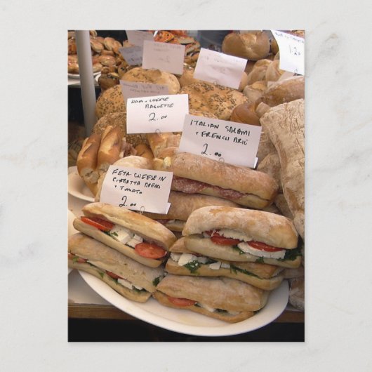 Italiaanse Salami Briefkaart (Voorkant)