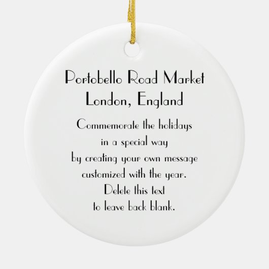 Italiaanse Salami Keramisch Ornament (Achterkant)