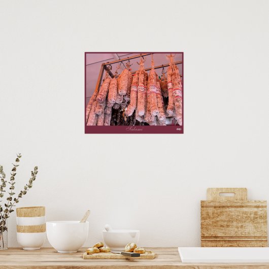 Italiaanse Salami Poster (Keuken)