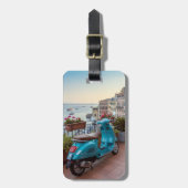Italiaanse Scooter aan Zee - Reisavontuur Bagagelabel (Voorkant verticaal)
