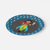 Italiaanse scooter Birthday Party Papieren Bordje (Gekanteld)