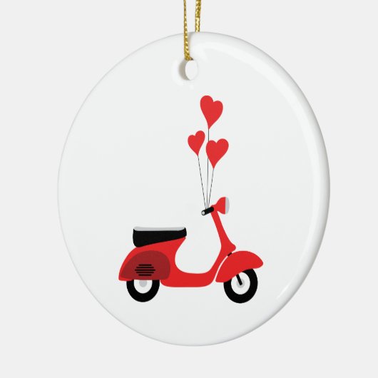 Italiaanse scooter keramisch ornament (Links)