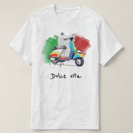 Italiaanse scooter, lief leven, dolce vita t-shirt
