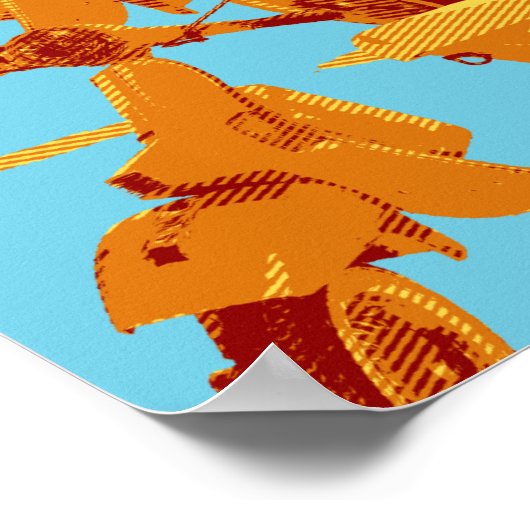 Italiaanse scooter poster (Hoek)