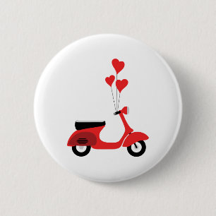 Italiaanse scooter ronde button 5,7 cm