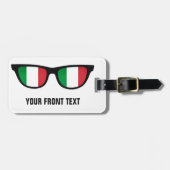 Italiaanse Shades aangepaste bagagelabel (Voorkant horizontaal)