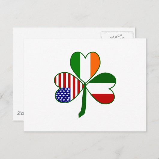 Italiaanse Shamrock Briefkaart (Voorkant / Achterkant)