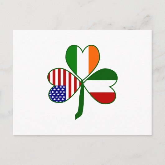 Italiaanse Shamrock Briefkaart (Voorkant)