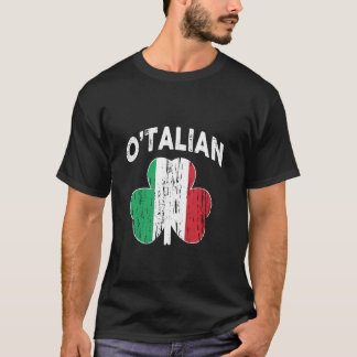 Italiaanse Shirten O Talian Italië Vlag Italia Fun T-shirt